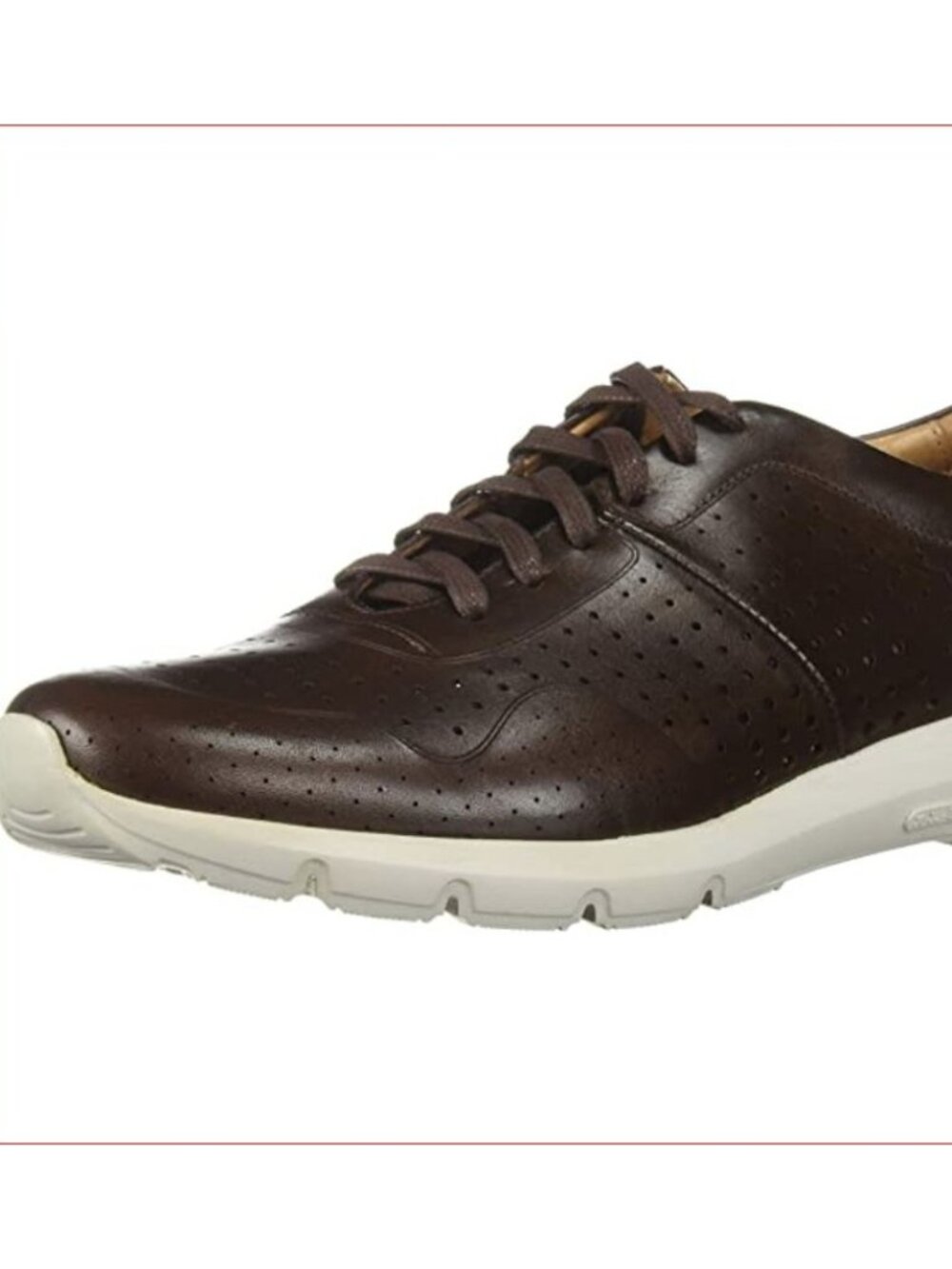 Marc Joseph New York Men's Genuine Leather Sneaker Shoes: Brown Nappa, Size 9